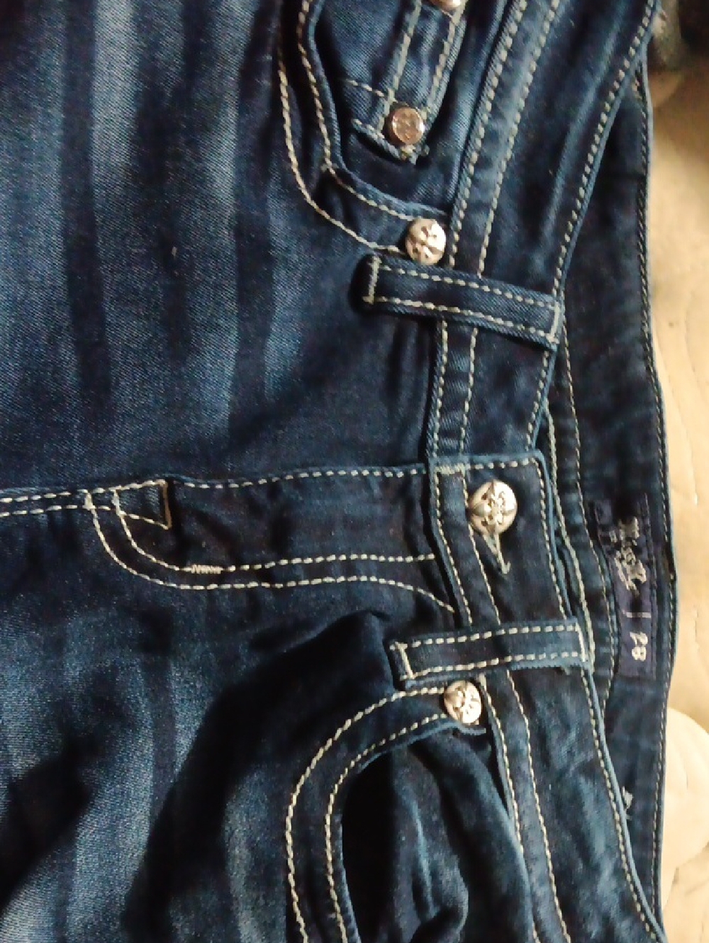 Miss Me Dark Blue Women’s Jeans with Contrast Stitching